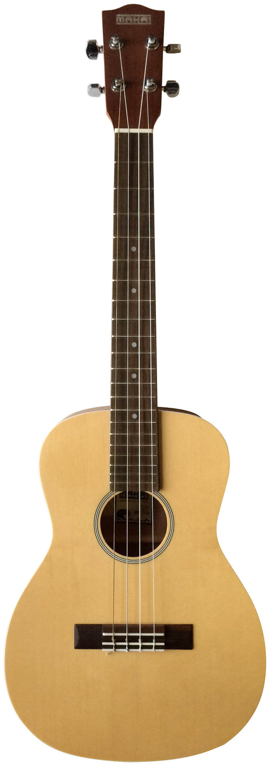 Makai Solid Top Series With White Binding Baritone Ukulele MB-70A