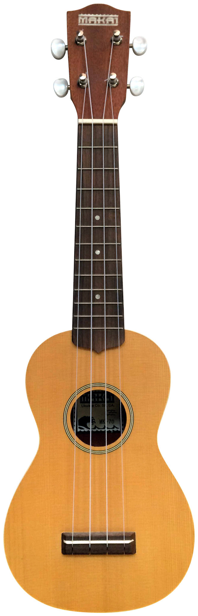 Makai Solid Top Series Soprano Ukulele MK-70