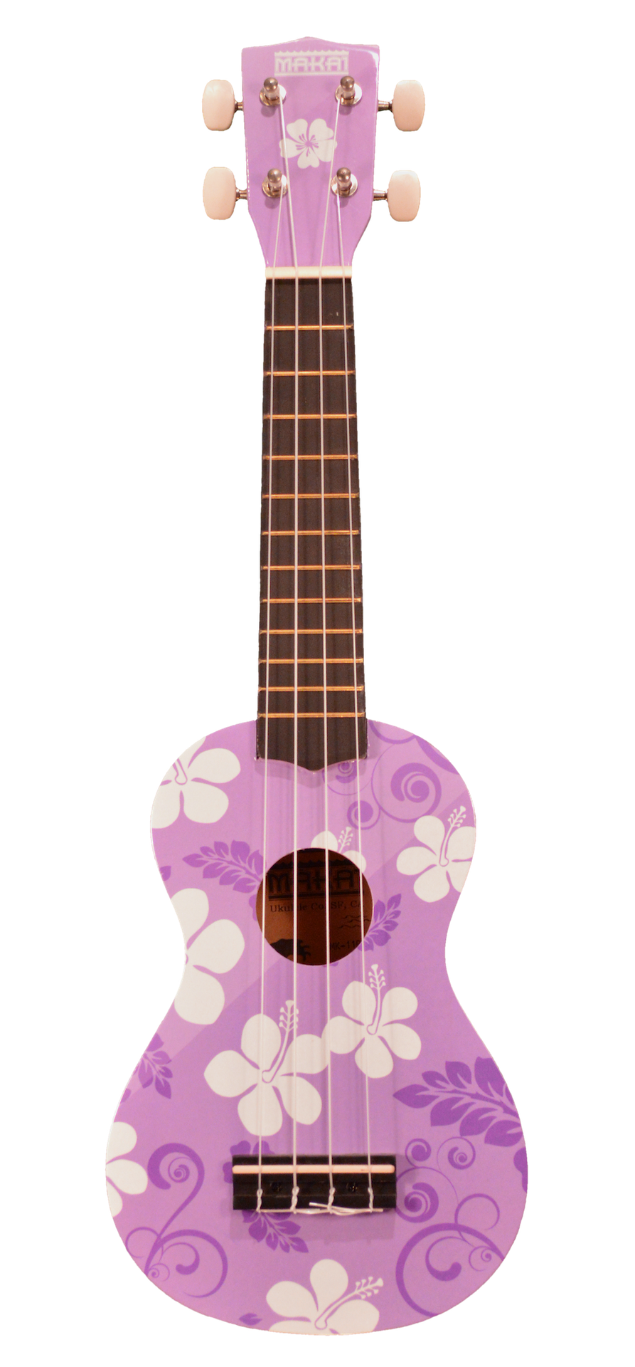 Makai Colored Soprano Ukulele w/ Graphics