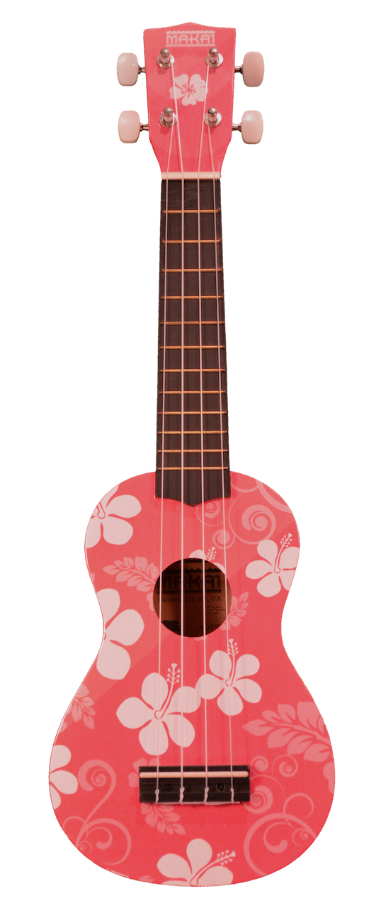 Makai Colored Soprano Ukulele w/ Graphics