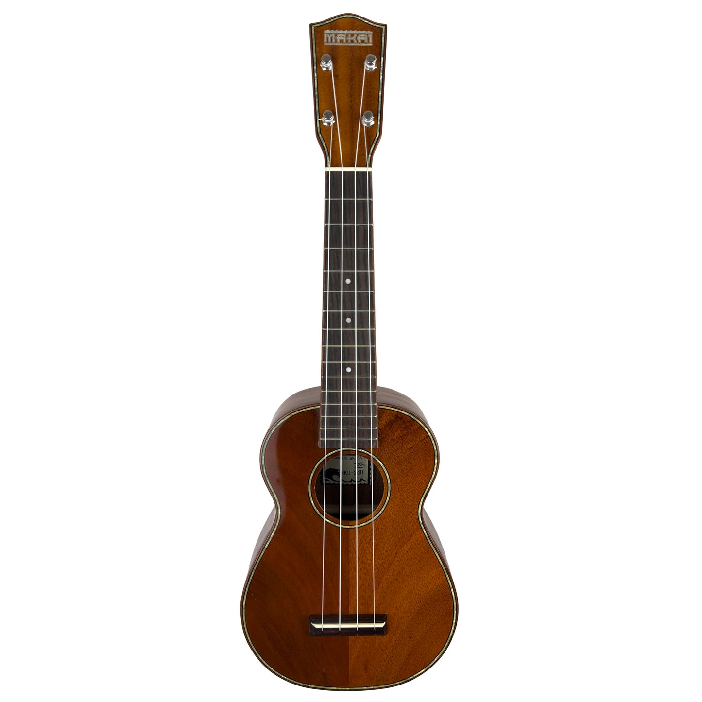 Makai Solid Hawaiian Koa Series Soprano Ukulele MKU-24D