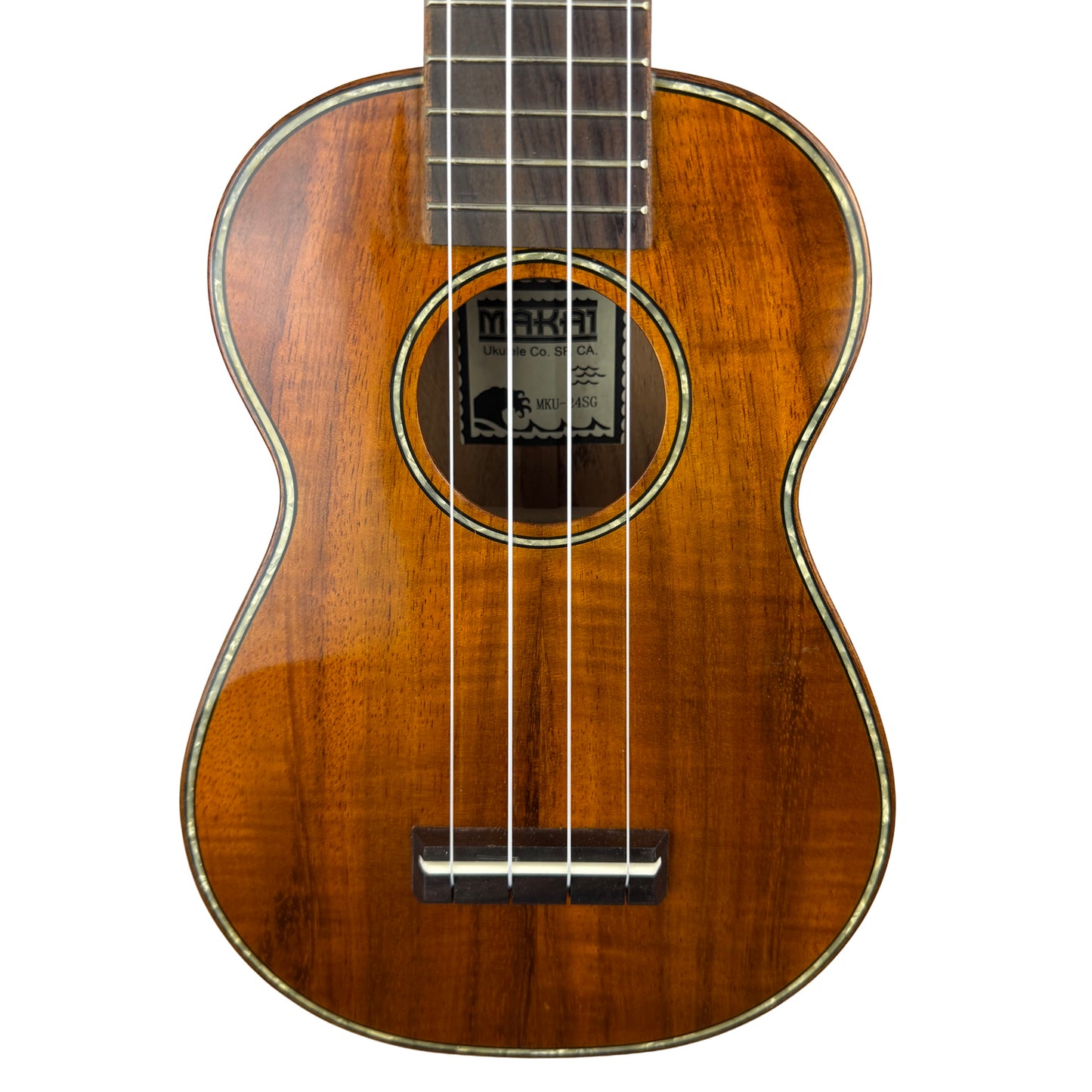 Makai Solid Hawaiian Koa Series Soprano Ukulele MKU-24SG