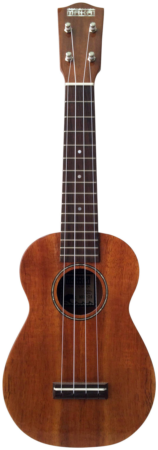 Makai Solid Hawaiian Koa Series Soprano Ukulele MKU-24