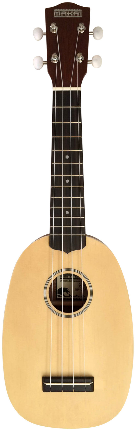 Makai Solid Top Series Pineapple Soprano Ukulele MP-70